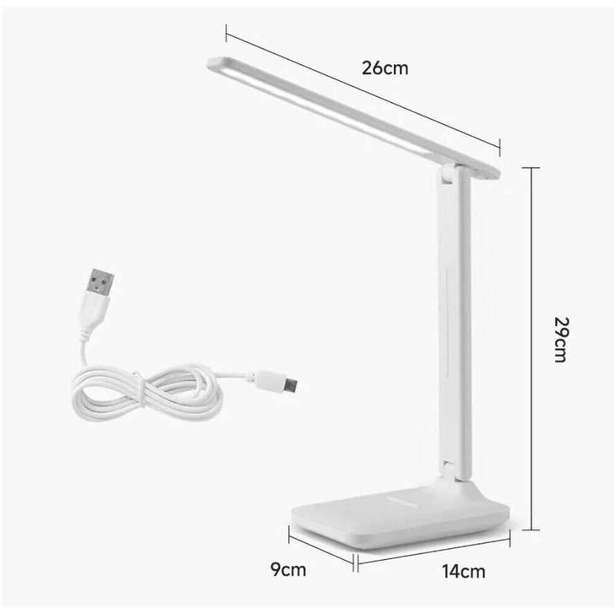 BICKON Multifunctional LED Desk Lamp – Flexible Touch Bedside Reading Lamp – Dimmable – UK