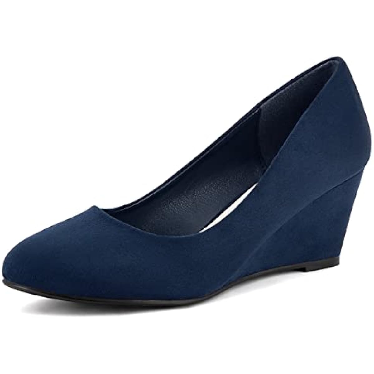 Greatonu Women’s Wedge Court Shoes – Mid Heel Office Platform Shoes