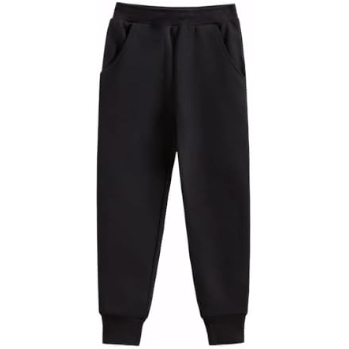 Kids Black Jogging Bottoms | Boys & Girls School PE Tracksuit Sweatpants — Ages 11–12
