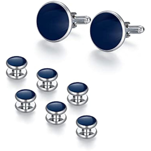 UJOY Cufflinks & Studs Set | 4 Colours | Tuxedo Shirt Buttons | Gift Box