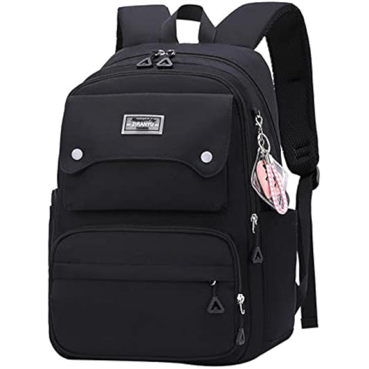 Women's & Teen Girls Laptop Backpack | 35L School & Travel Daypack with Anti-Theft Pocket — Grey