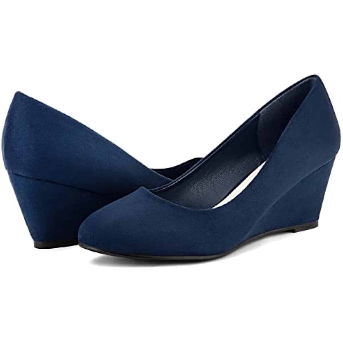 Greatonu Women’s Wedge Court Shoes – Mid Heel Office Platform Shoes