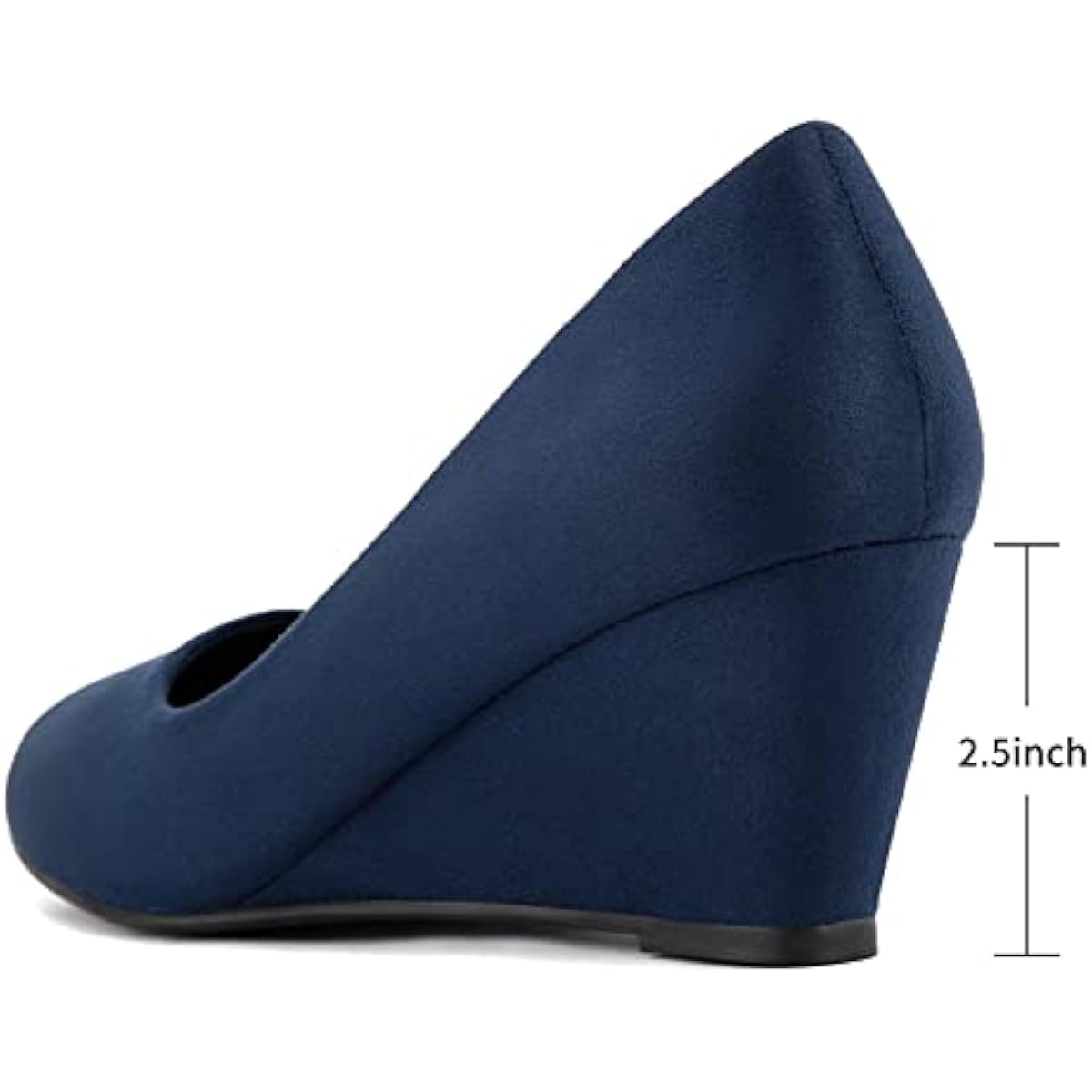 Greatonu Women’s Wedge Court Shoes – Mid Heel Office Platform Shoes