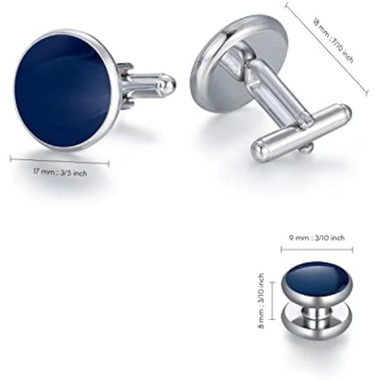 UJOY Cufflinks & Studs Set | 4 Colours | Tuxedo Shirt Buttons | Gift Box