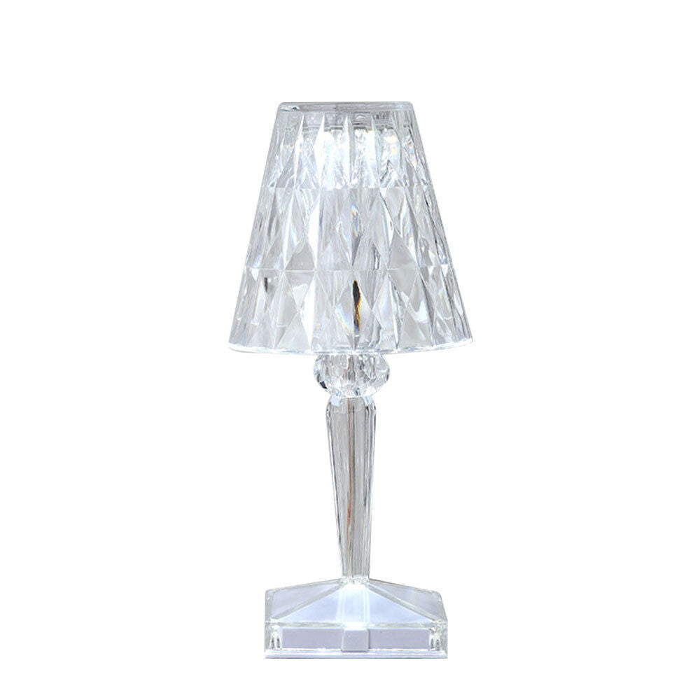 RGB Crystal Touch Table Lamp – Diamond Rose LED Bedside Light with Remote & USB/Rechargeable Modes | 16 Colours