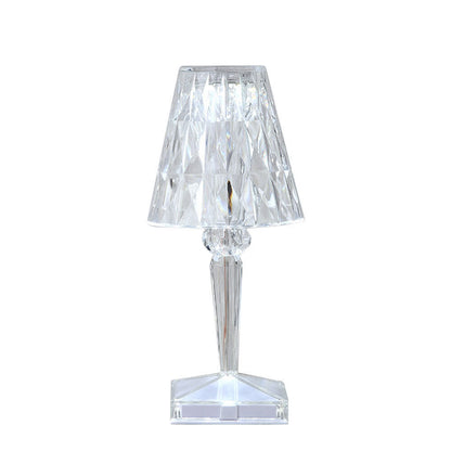 RGB Crystal Touch Table Lamp – Diamond Rose LED Bedside Light with Remote & USB/Rechargeable Modes | 16 Colours
