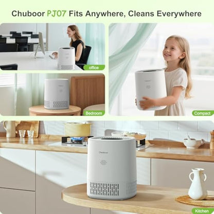 CHUBOOR Smart Air Purifier PJ07 – H13 HEPA, CADR 250m³/h, App & Alexa Control, Quiet Sleep Mode
