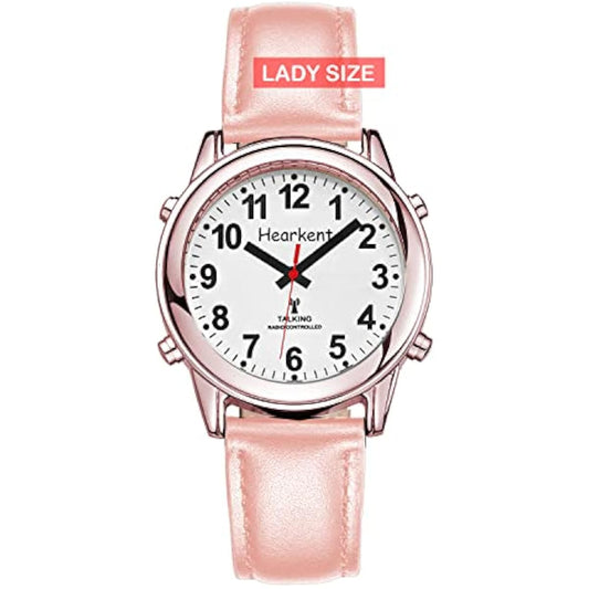 Atomic Talking Watch with Large Numbers – Self-Setting Watch with Expandable Strap