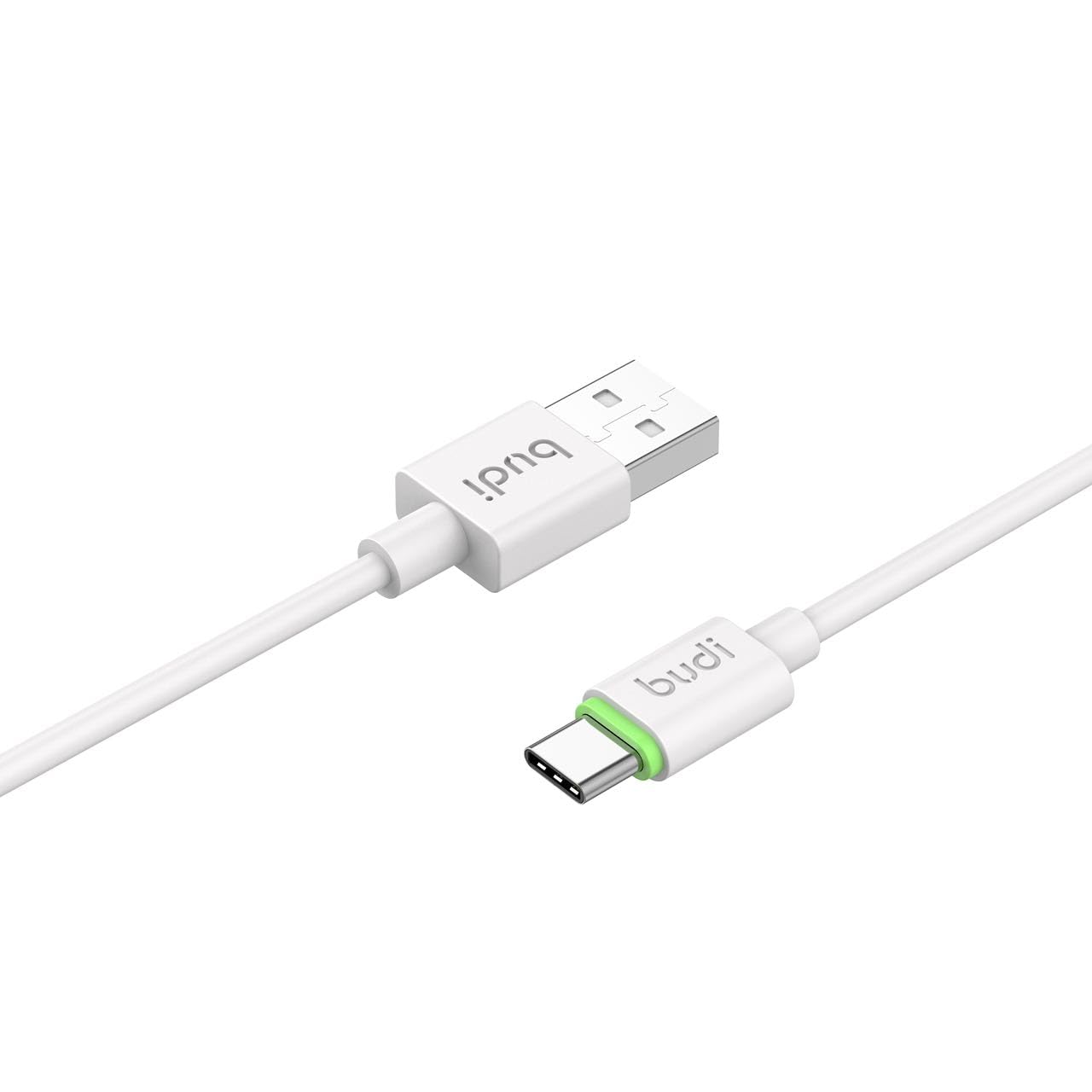 BUDI USB-A to USB-C Cable 1m | 2.4A Fast Charge | Durable Braided | Charge & Sync