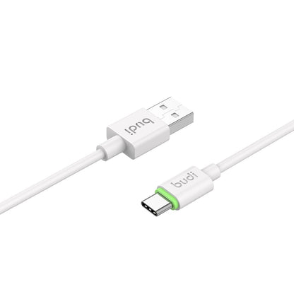 BUDI USB-A to USB-C Cable 1m | 2.4A Fast Charge | Durable Braided | Charge & Sync