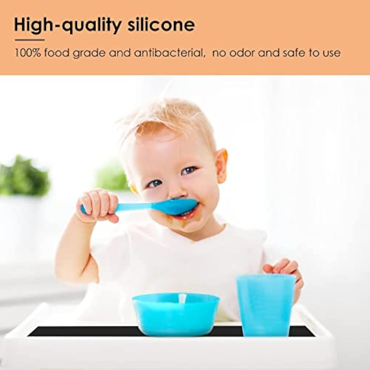 KitchenRaku Extra Large Silicone Worktop Mat 70×50cm – Non‑Stick Countertop Protector, Non‑Skid Table/Craft Mat (Light Black)