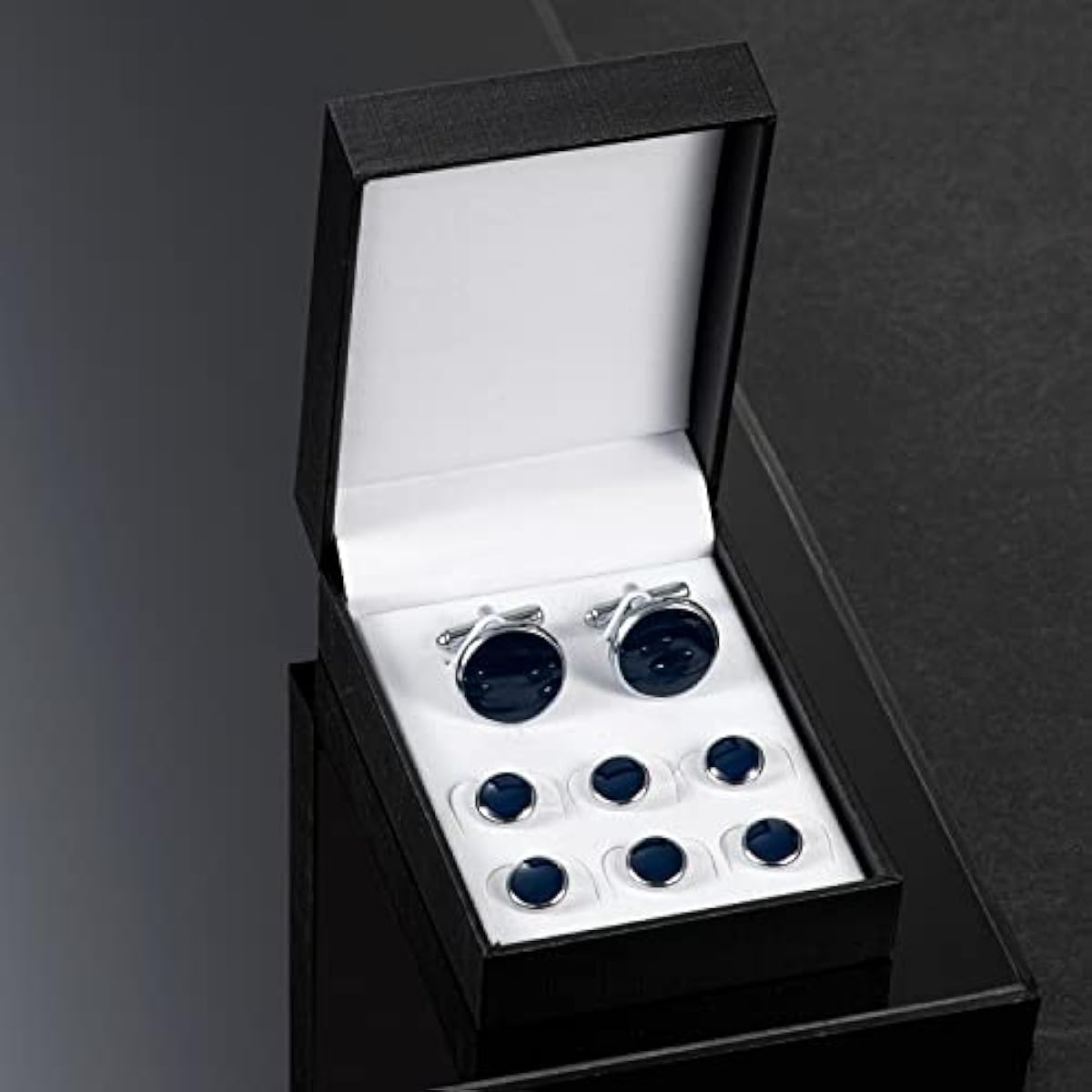 UJOY Cufflinks & Studs Set | 4 Colours | Tuxedo Shirt Buttons | Gift Box