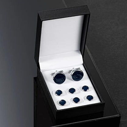 UJOY Cufflinks & Studs Set | 4 Colours | Tuxedo Shirt Buttons | Gift Box