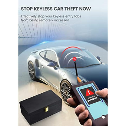 Faraday Box 3-Piece Set | Car Key Signal Blocker, RFID Anti-Theft Protection with Phone & Key Pouches