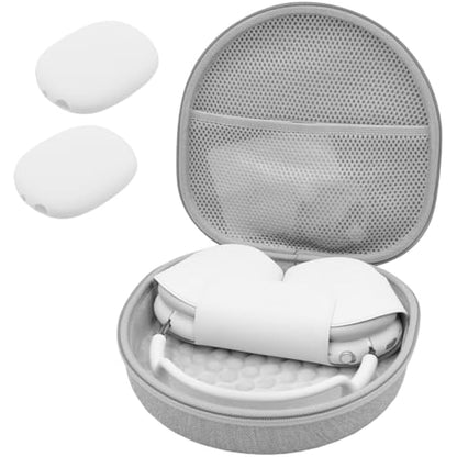 ProCase Hard Case for AirPods Max – Travel Carrying Headphone Case with Silicone Earpad Covers + Mesh Pocket