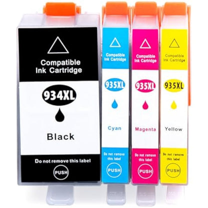 HP 934XL 935XL Compatible Ink Cartridges Multipack | 4-Pack BCMY for OfficeJet Pro 6230 6830 6820
