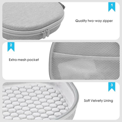 ProCase Hard Case for AirPods Max – Travel Carrying Headphone Case with Silicone Earpad Covers + Mesh Pocket