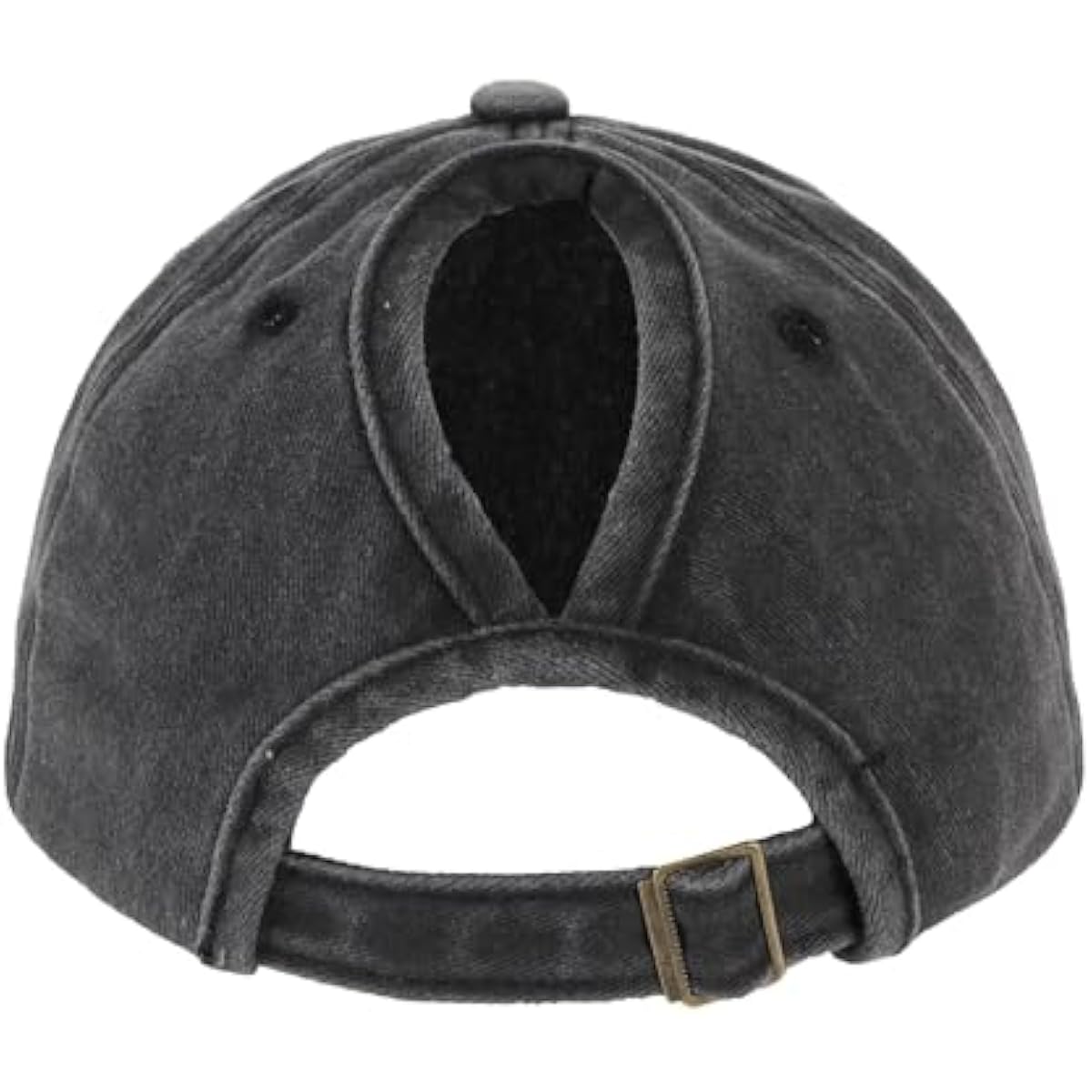 Women's Ponytail Baseball Cap | Vintage Washed Cotton, Adjustable High Bun Hat — Bow & Heart Designs
