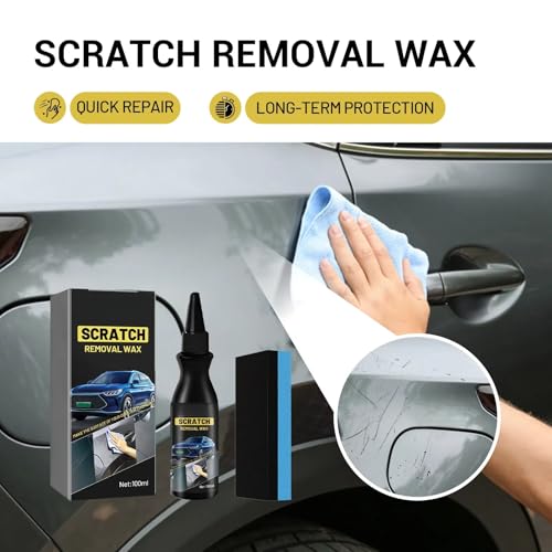 Car Scratch Repair Wax 100ml – Car Paint Polishing Paste for Minor Surface Marks