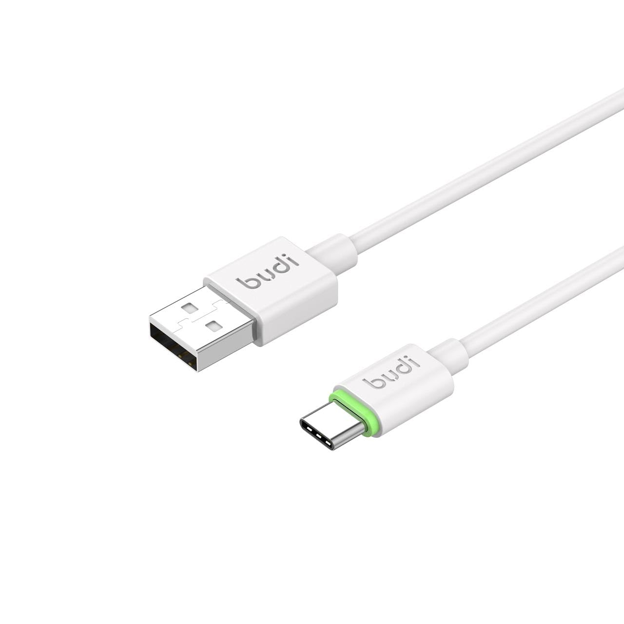 BUDI USB-A to USB-C Cable 1m | 2.4A Fast Charge | Durable Braided | Charge & Sync