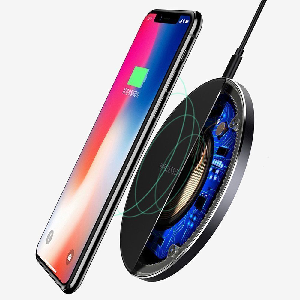30W Fast Wireless Charger Stand – Qi-Certified Charging Pad for iPhone, Samsung, AirPods & All Qi-Enabled Devices – Slim, Case-Friendly, Type-C Port