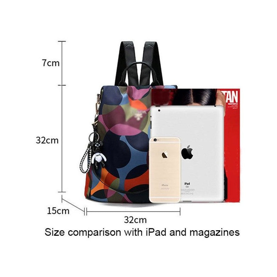 Women's Anti-Theft Backpack Purse | Waterproof Oxford Fabric, 2-Way Carry, Large Capacity — Travel, Work & Daily Use