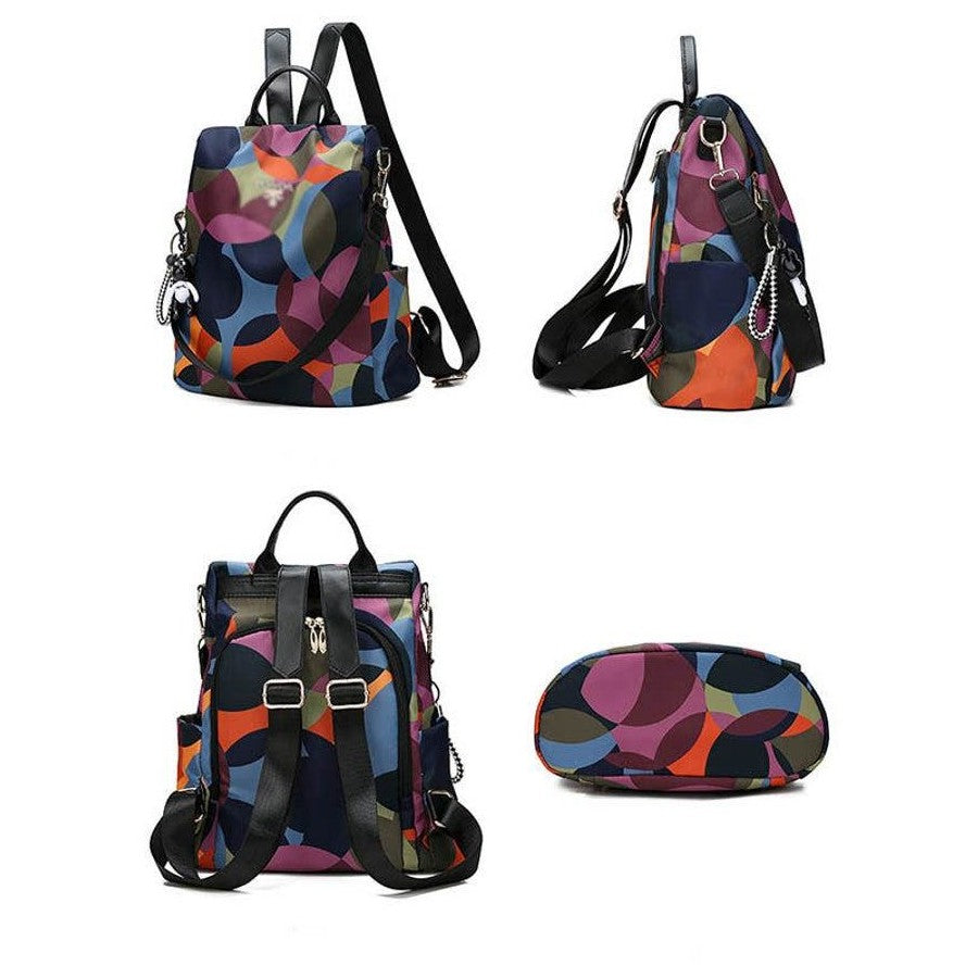Women's Anti-Theft Backpack Purse | Waterproof Oxford Fabric, 2-Way Carry, Large Capacity — Travel, Work & Daily Use