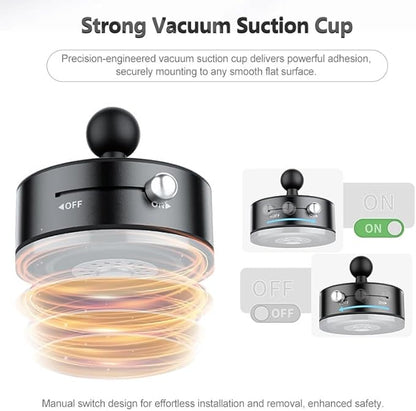 3‑in‑1 Wireless Car Charger with Cooling Fan – 15W Fast Charging Magnetic Phone Holder (Dashboard/Windscreen)