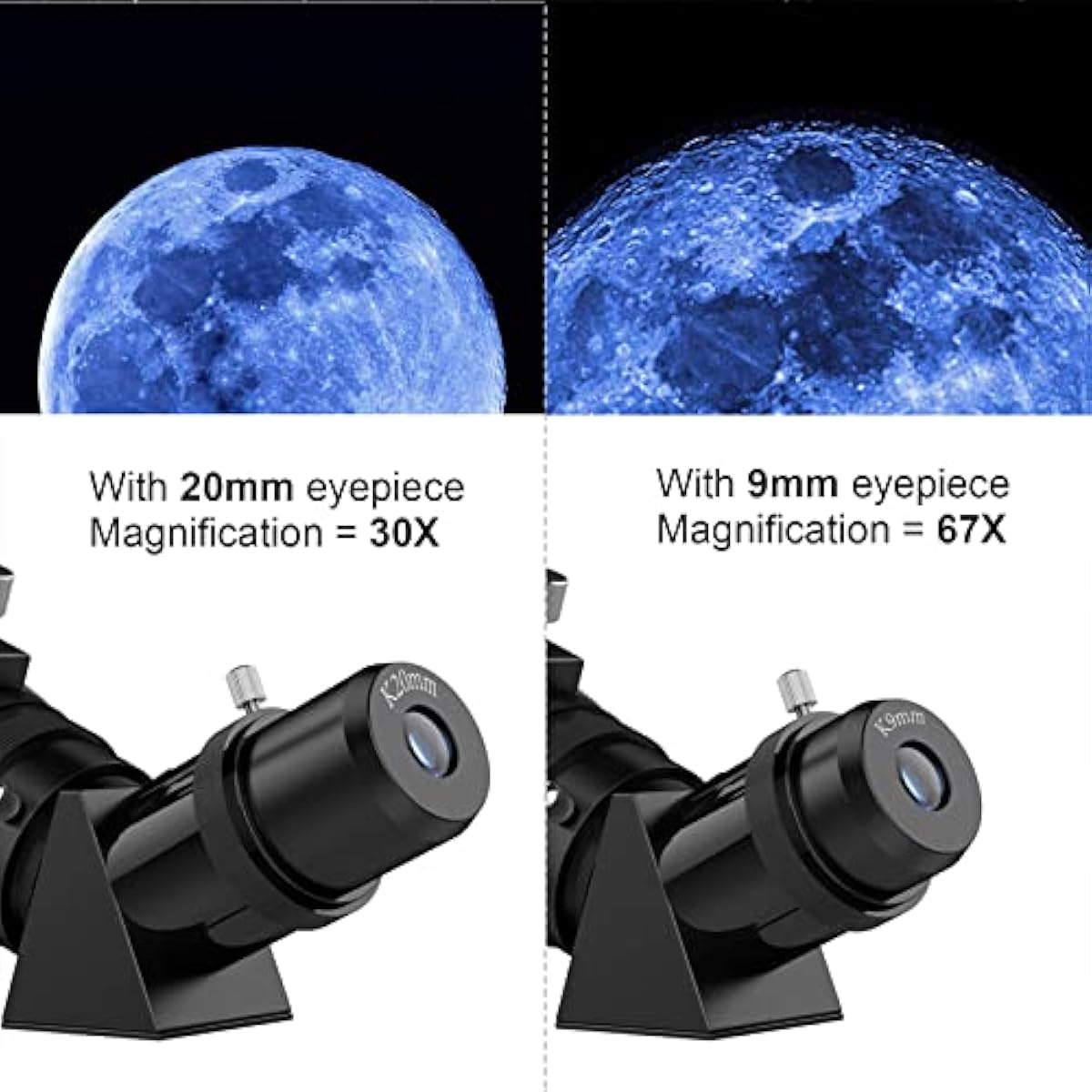 80mm Refractor Telescope – 600mm Portable Astronomy Telescope with Backpack