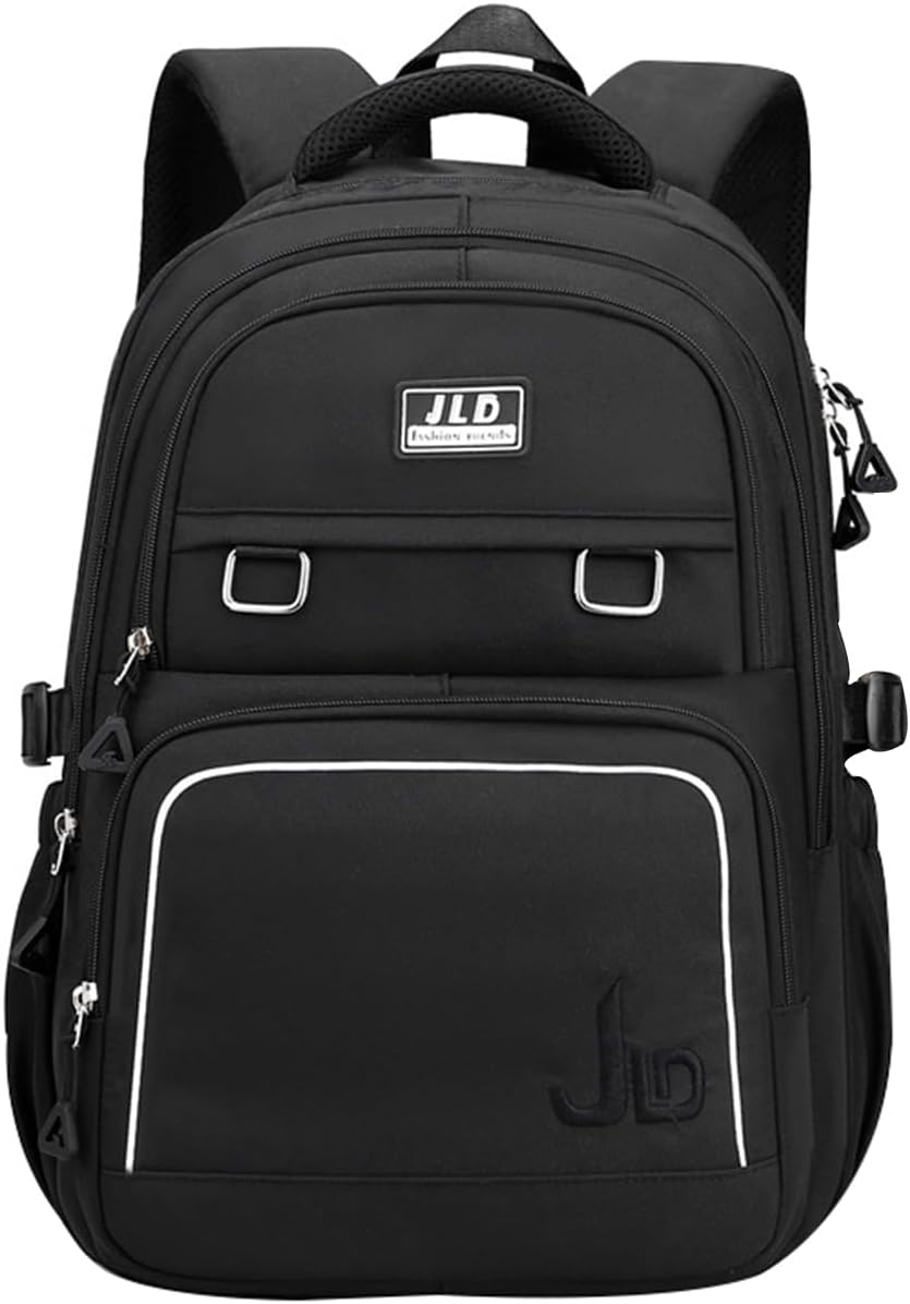 Women's & Teen Girls Laptop Backpack | 35L School & Travel Daypack with Anti-Theft Pocket — Grey