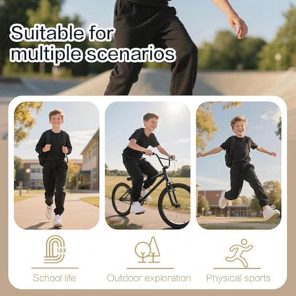 Kids Black Jogging Bottoms | Boys & Girls School PE Tracksuit Sweatpants — Ages 11–12