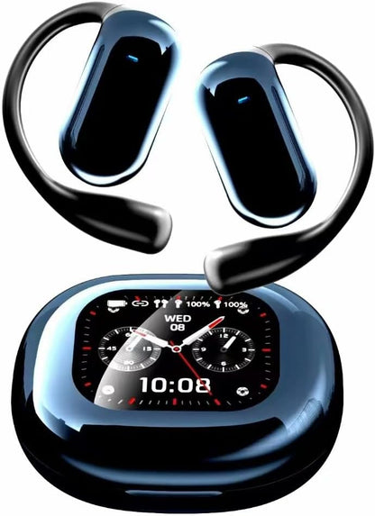 Q16S Pro Wireless Bluetooth Earphones – 70‑Hour Battery, Open‑Ear Design, Touch Control, IPX5 Water‑Resistant | UK