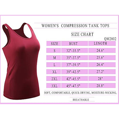 Cadmus Women's Sleeveless Vest 3 Pack | Stretch Tank Top Base Layer | Casual Undershirt