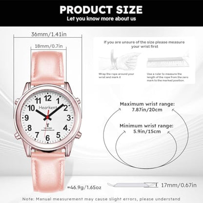 Atomic Talking Watch with Large Numbers – Self-Setting Watch with Expandable Strap