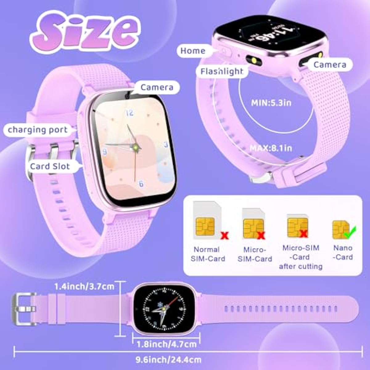 Children's Smartwatch | Kids Watch Phone with Call, SOS, Games & Camera | Ages 4-12