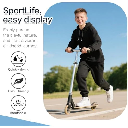 Kids Black Jogging Bottoms | Boys & Girls School PE Tracksuit Sweatpants — Ages 11–12