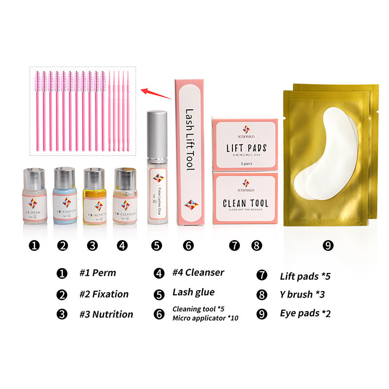 ICONSIGN Lash Lift Kit – Professional Eyelash Perming Set | Upgrade Version