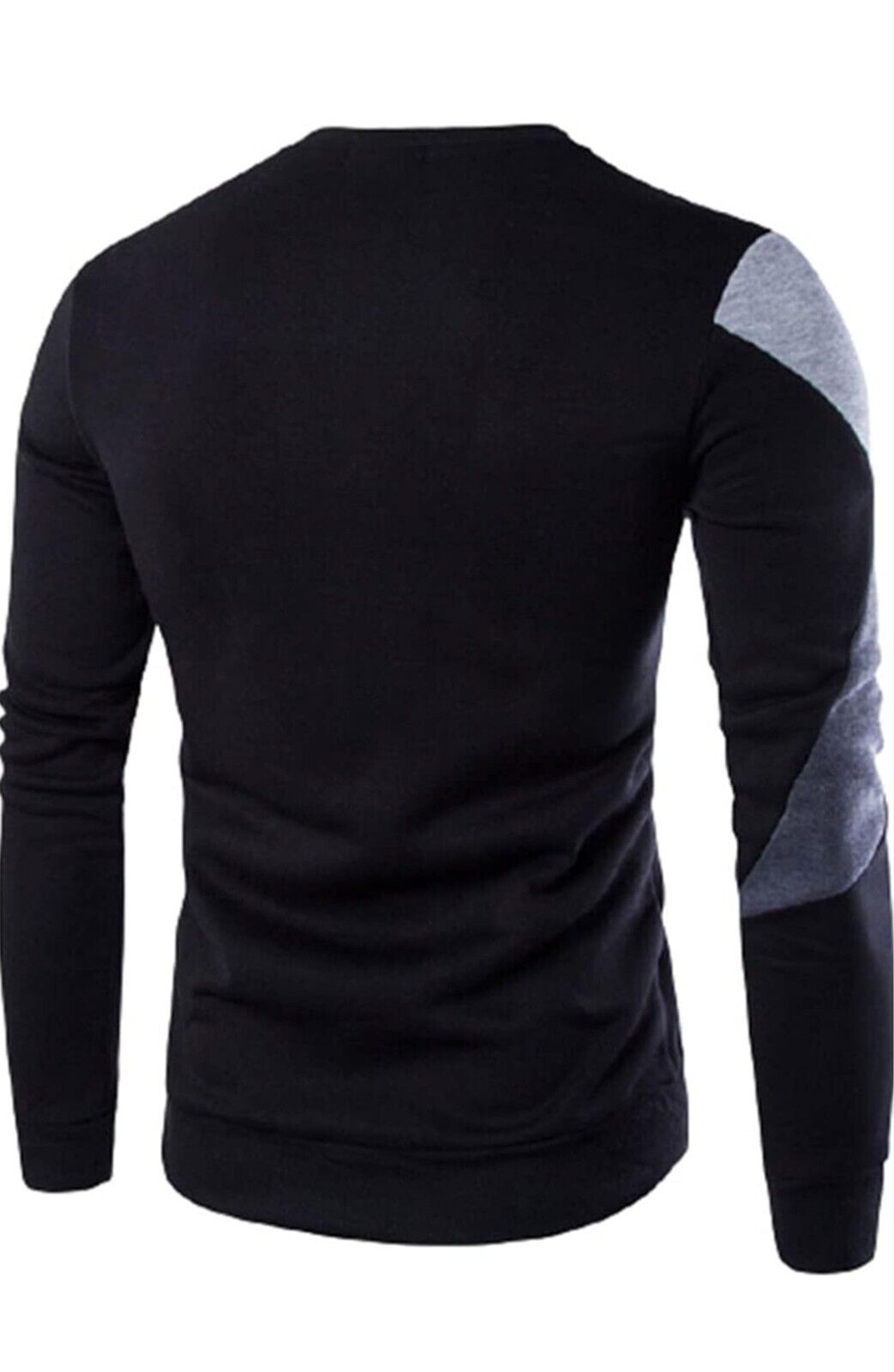 Morydal Men’s Color Block Sweatshirt – Soft Fleece Crewneck Pullover