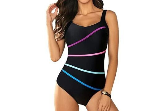 Dokotoo Womens Tummy Control One Piece Swimwear Padded Swimsuit