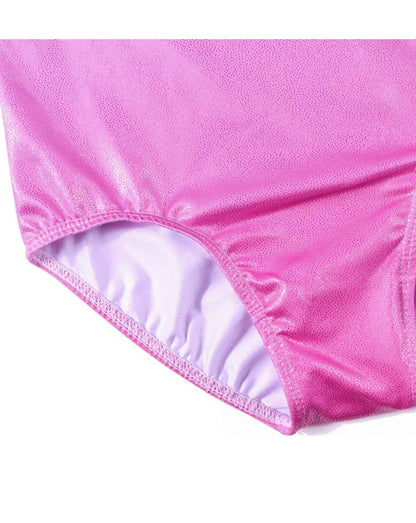 Girls Gymnastics Leotard – Sparkly Breathable Fast-Drying Dance & Ballet (10A)