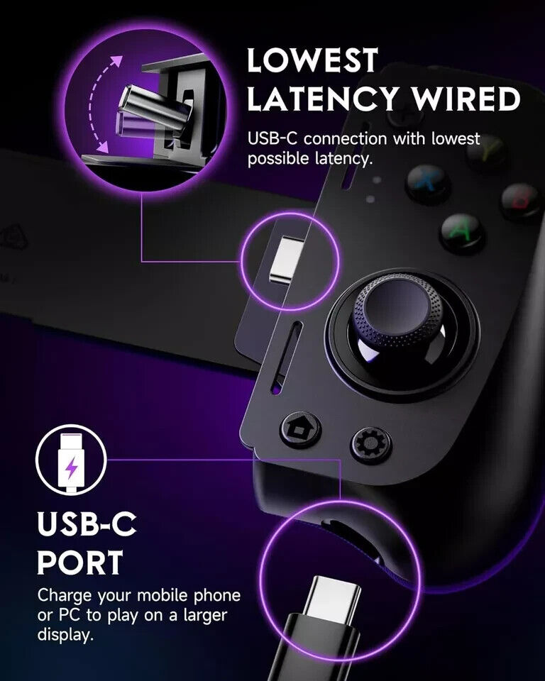 EasySMX M10 Mobile Gaming Controller for Android/iPhone 15 - USB-C