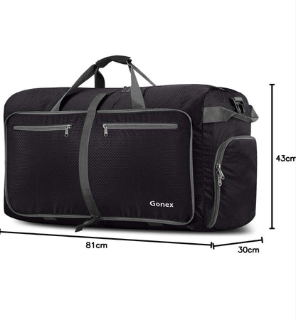 Gonex Foldable Water-Resistant Travel Duffel Bag – Lightweight Large Capacity