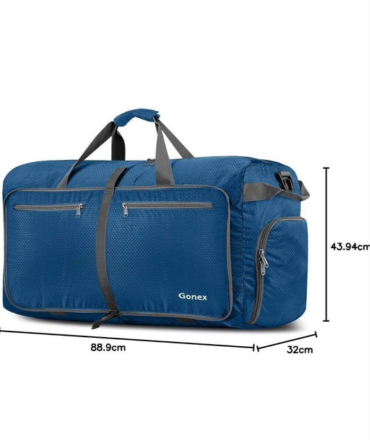 Gonex Foldable Water-Resistant Travel Duffel Bag – Lightweight Large Capacity