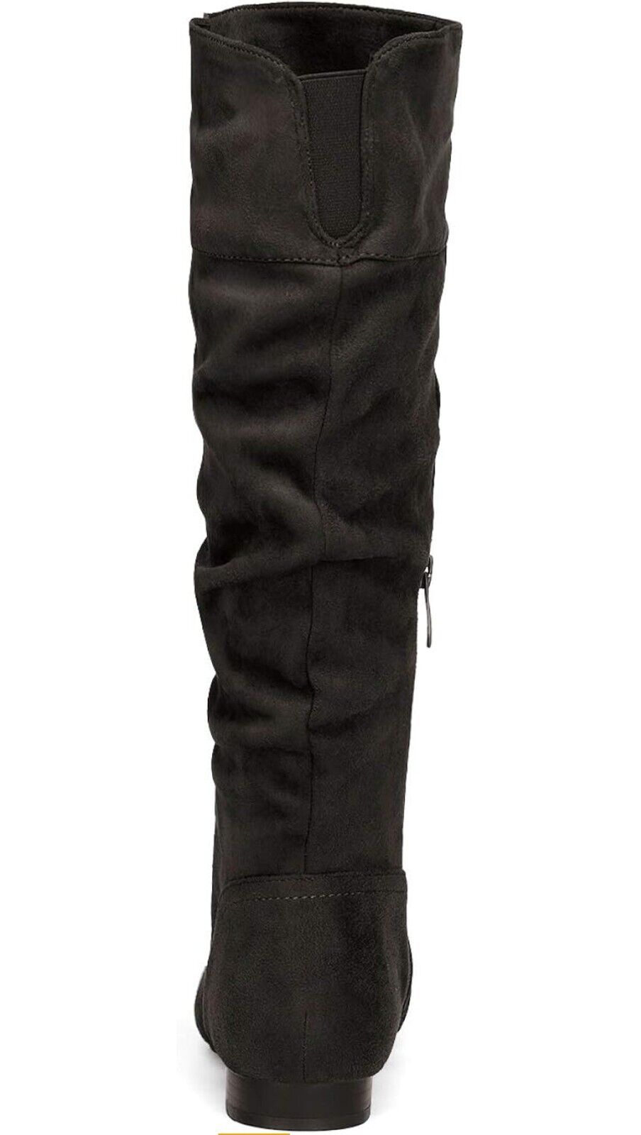 DREAM PAIRS Women's BLVD Dark Black Knee High Pull-On Boots
