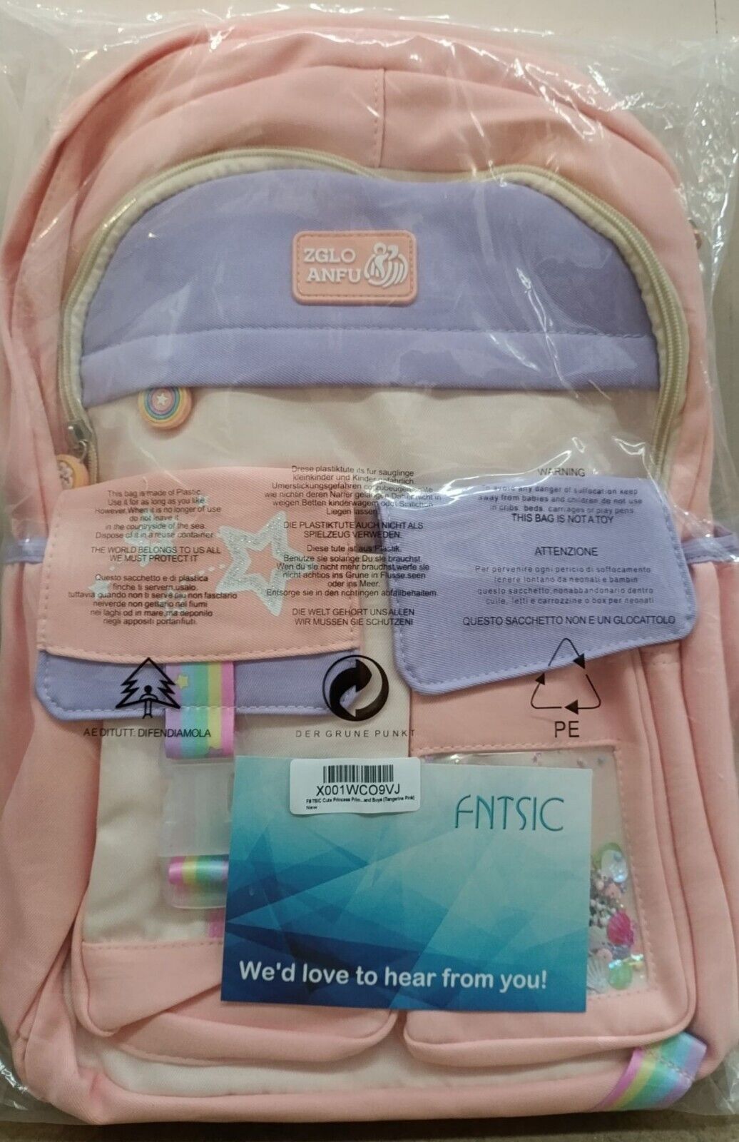 Cute Princess School Bags - Kawaii Kids Backpacks, Large Capacity & Lightweight