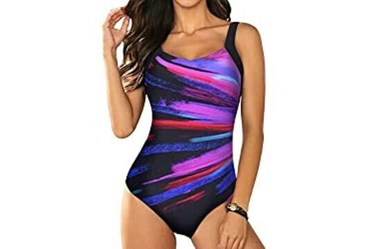 Dokotoo Womens Tummy Control One Piece Swimwear Padded Swimsuit