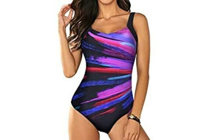 Dokotoo Womens Tummy Control One Piece Swimwear Padded Swimsuit