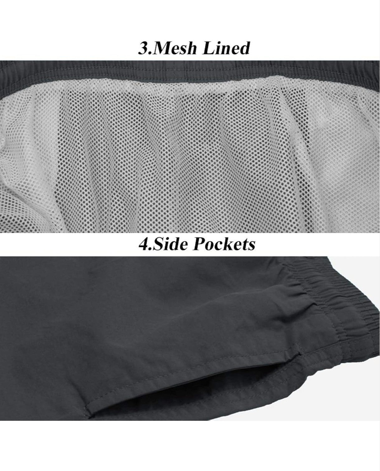 Men’s Quick-Dry Swim Trunks – Waterproof Board Shorts for Beach Swimming & Surfing