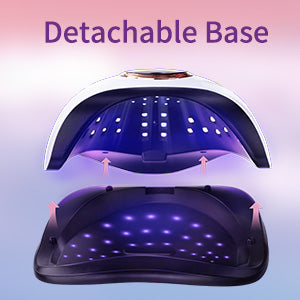450W Professional LED UV Nail Lamp - Motion Sensor Fast Gel Polish Dryer for UK Salons & Home Use