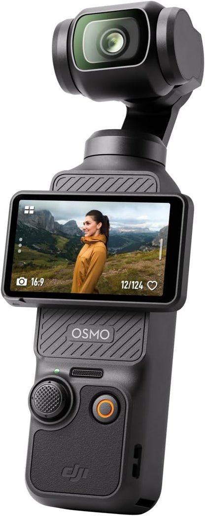 DJI Osmo Pocket 3 Vlogging Camera – 1" CMOS, 4K/120fps, 3‑Axis Stabilisation, Rotatable Touchscreen | Compact Video Camera | UK